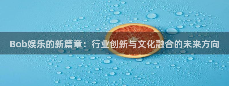 天富平台平台官方网站：Bob娱乐的新篇章：行业创新与文化融合的未来方向